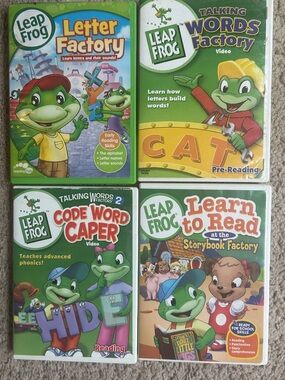 LeapFrog Learn to Read & Letter Factory DVD Set of 4